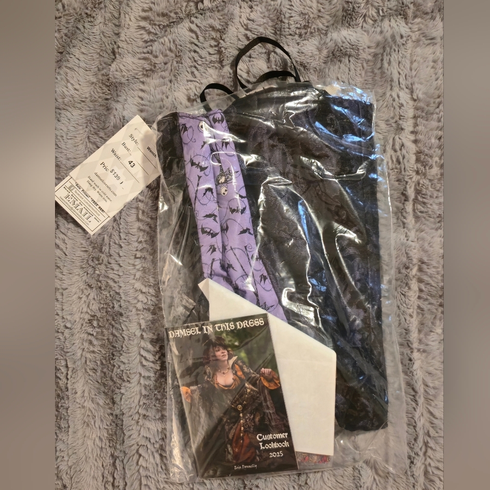 Damsel In This Dress Black & Lavender Shapewear Garment